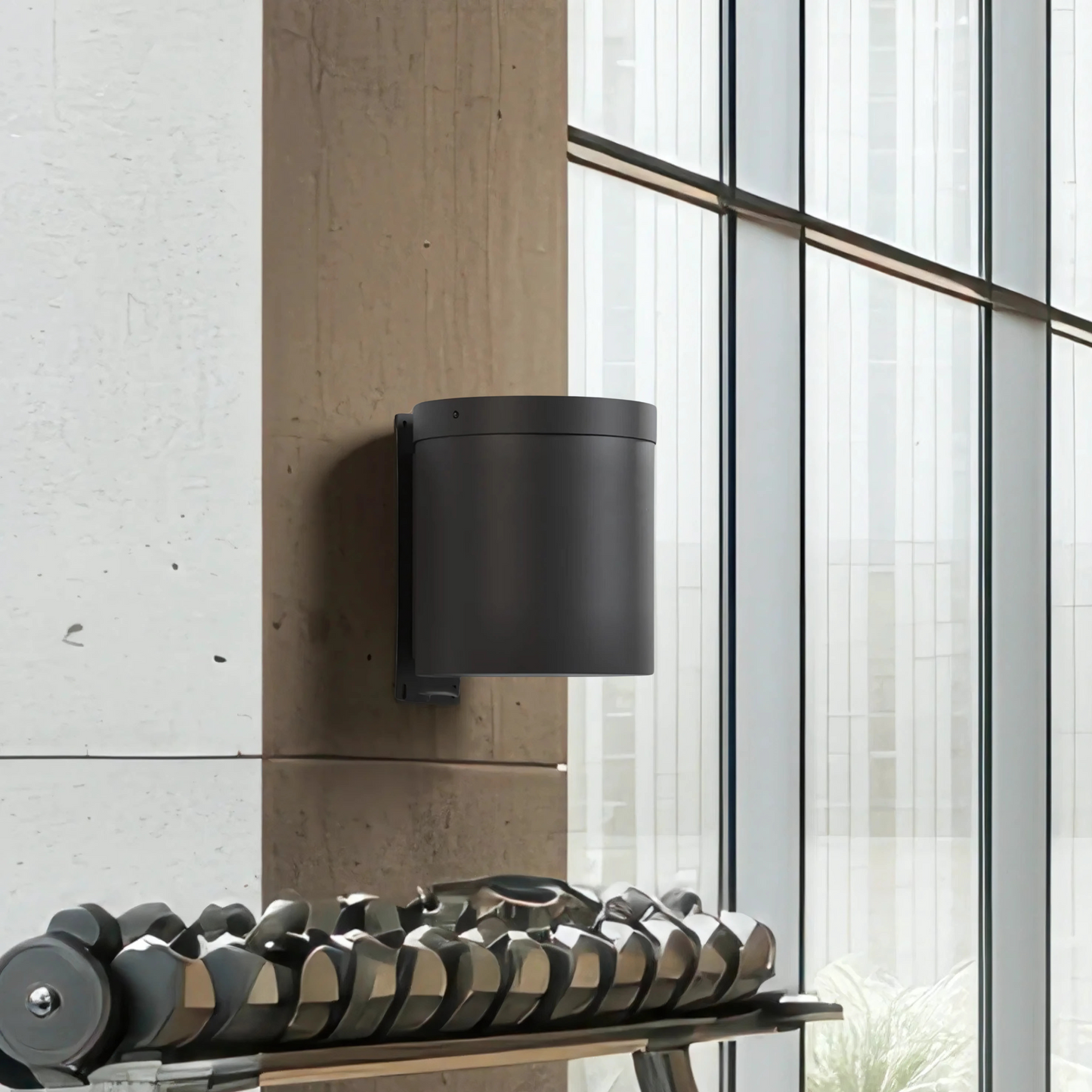 Premium Stainless Steel Wall Mounted Wipes Dispenser – Matte Black