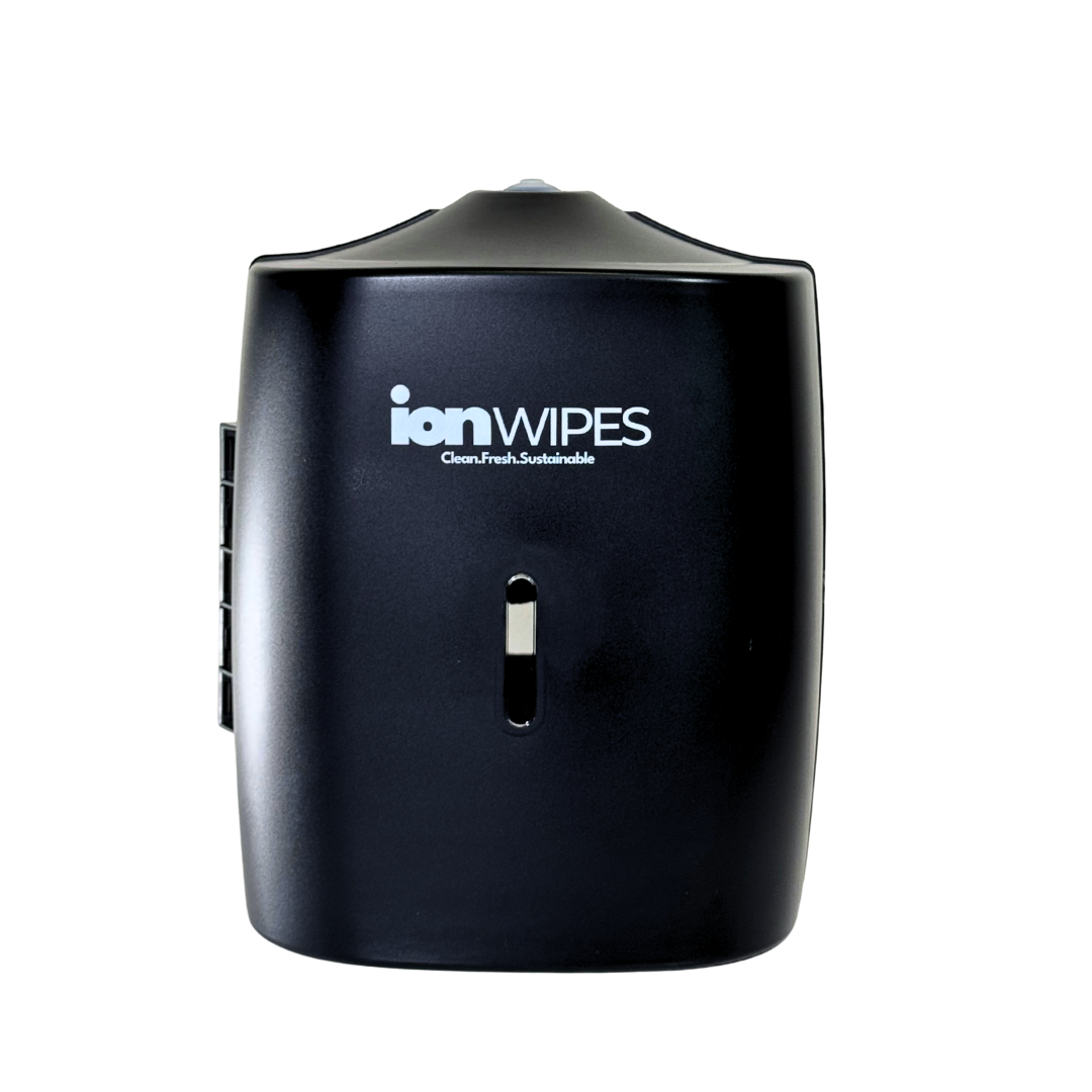 Wall Mounted Wipes Dispenser – Black | Holds 800 Wipes - ION Wipes