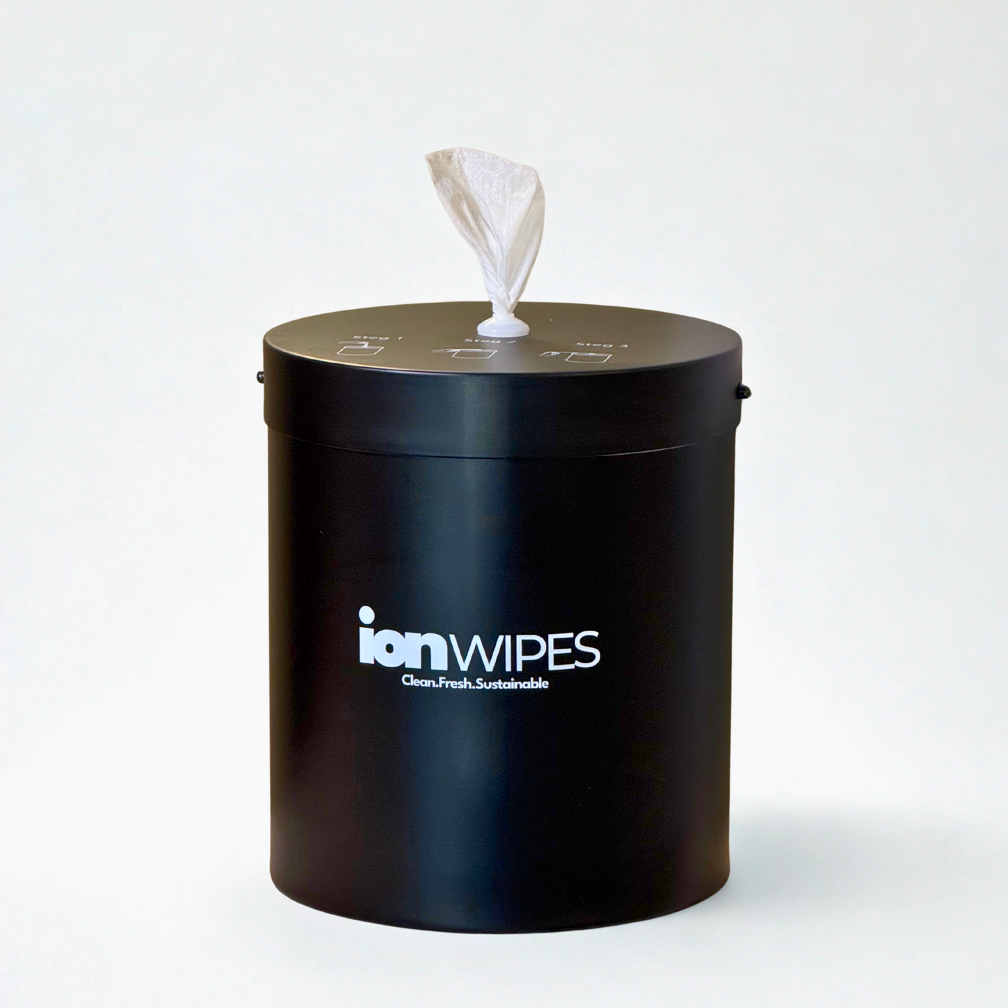 Premium Stainless Steel Wall Mounted Wipes Dispenser – Matte Black