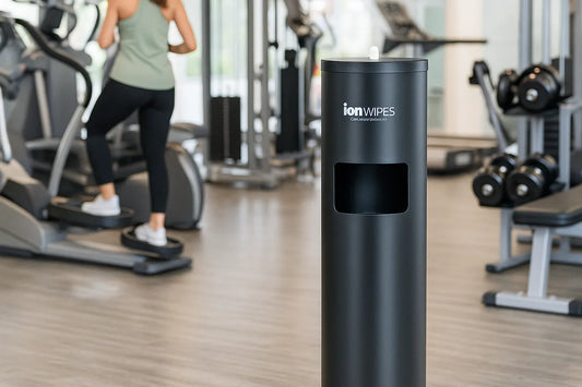 stainless steel gym wipe dispenser 
