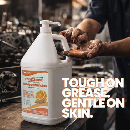 Hand Cleaner with Pumice – 455mL | Natural Orange | Industrial Hand Cleaner for Grease, Oil & Grime