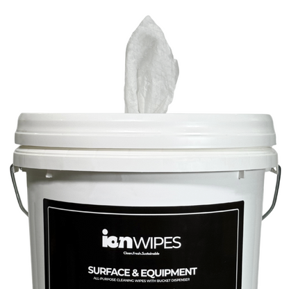 Gym Wipes with Bucket Dispenser | Surface & Equipment Cleaning Wipes - 800ct - ION Wipes