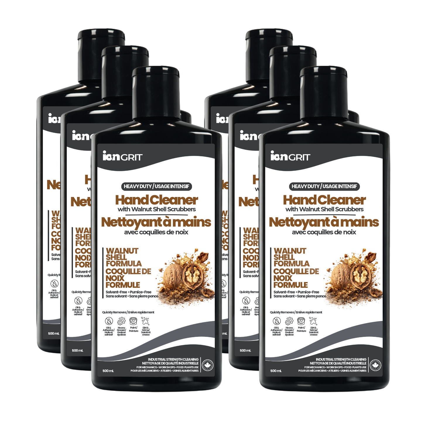 Heavy-Duty Hand Cleaner with Walnut Shell – 500mL | Industrial Hand Cleaner for Grease, Oil & Paint
