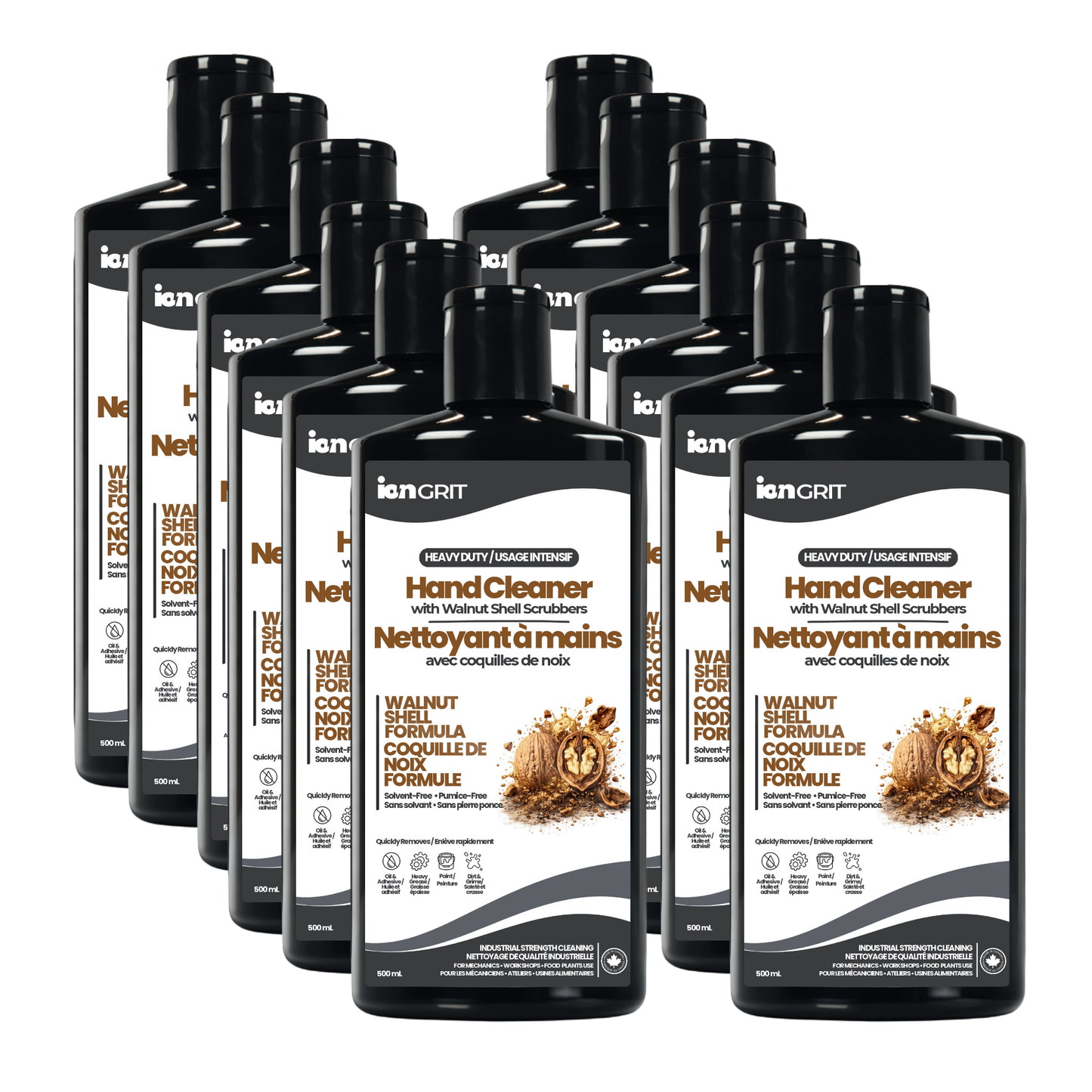 Heavy-Duty Hand Cleaner with Walnut Shell – 500mL | Industrial Hand Cleaner for Grease, Oil & Paint