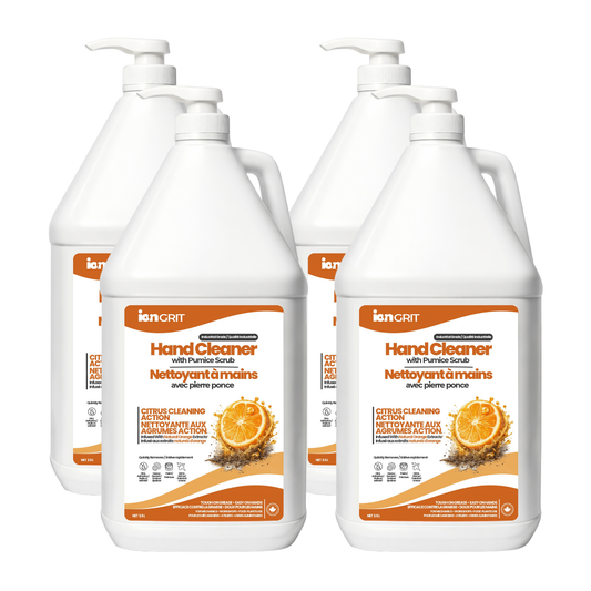 Hand Cleaner with Pumice Scrub – Natural Orange Industrial Hand Cleaner for Grease, Oil & Grime