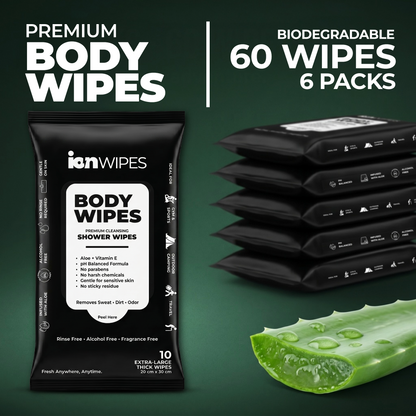 ION Wipes premium body wipes Canada biodegradable viscose