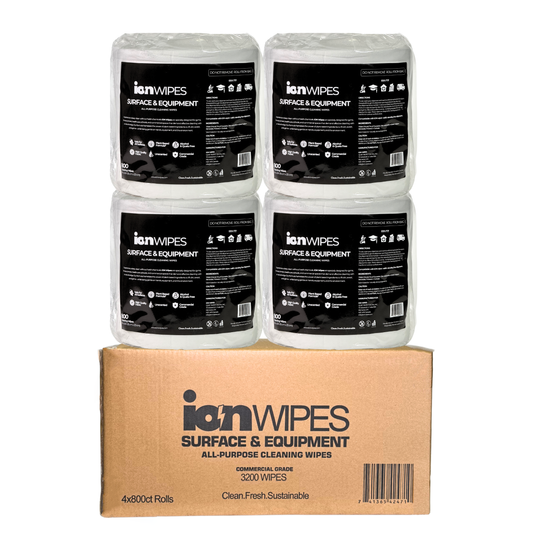 Gym Wipes – Equipment & Surface Cleaning Wipes 3200ct (4 Rolls/Case)