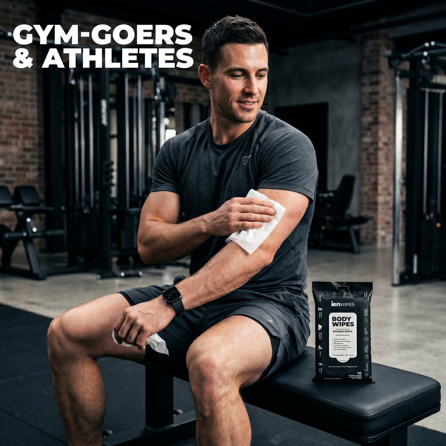 unscented gym wipes for body